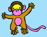 Disegno Scimmietta pitturato su IreneDB