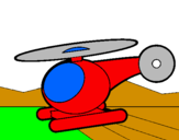 Disegno Piccolo elicottero pitturato su Lorenzo