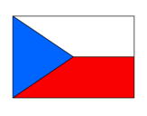 Disegno Repubblica Ceca pitturato su luca