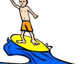 Disegno Surf pitturato su massimo