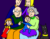 Disegno Famiglia pitturato su ReginaSushi