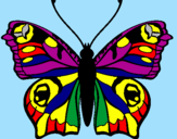 Disegno Farfalla pitturato su ALEX