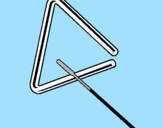 Disegno Triangolo pitturato su antonella