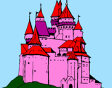 Disegno Castello medievale  pitturato su Giulia