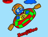 Disegno BenjiBoo pitturato su marcello