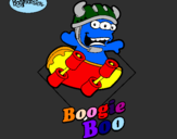 Disegno BoogieBoo pitturato su gianluca b.boy