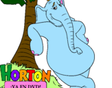 Disegno Horton pitturato su alessia