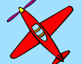 Disegno Aeroplano III pitturato su gianmarco
