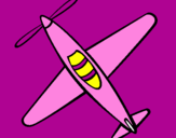 Disegno Aeroplano III pitturato su alison agredo nope