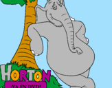 Disegno Horton pitturato su monserrta