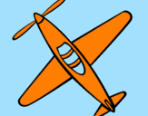 Disegno Aeroplano III pitturato su aereo