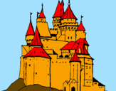 Disegno Castello medievale  pitturato su LORENZO