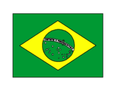 Disegno Brasile pitturato su brasile