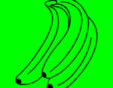 Disegno Banane  pitturato su gigia30