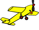 Disegno Aeroplano giocattolo pitturato su lorenzo