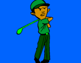 Disegno Golf pitturato su Emma