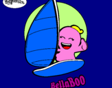 Disegno BellaBoo pitturato su  SuperBenny