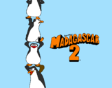 Disegno Madagascar 2 Pinguino pitturato su alysèe eclaudio