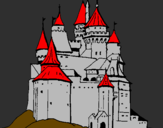 Disegno Castello medievale  pitturato su FILIPPO
