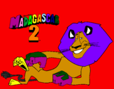 Disegno Madagascar 2 Alex pitturato su rollersssssssssssssssssss