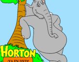 Disegno Horton pitturato su ludovica