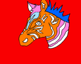 Disegno Zebra II pitturato su antonio