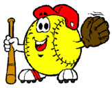 Disegno Pallina da baseball  pitturato su niky