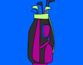 Disegno Bastoni da golf pitturato su giovanni