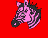 Disegno Zebra II pitturato su cucciolo