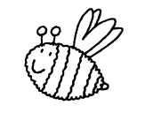 Disegno Ape 4 pitturato su ape pina