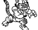 Disegno Giocatore tigre  pitturato su noemi vessia