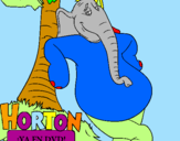 Disegno Horton pitturato su greta