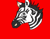Disegno Zebra II pitturato su alysèe eclaudio