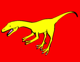 Disegno Velociraptor II pitturato su cucciolo