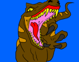 Disegno Velociraptor  II pitturato su NARCISA