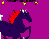 Disegno Cavallo Arabo pitturato su dragons