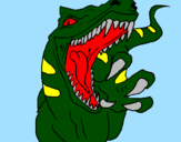 Disegno Velociraptor  II pitturato su lorenzo
