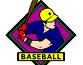 Disegno Logotipo baseball  pitturato su saverio
