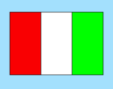 Disegno Italia pitturato su pulce 22
