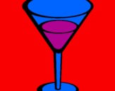 Disegno Cocktail pitturato su LUANA