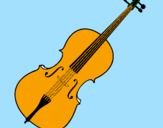 Disegno Violino pitturato su bryan