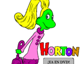 Disegno Horton - Sally O'Maley pitturato su rebecca