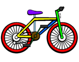 Disegno Bicicletta pitturato su EDO