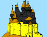 Disegno Castello medievale  pitturato su Nicolas