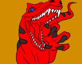 Disegno Velociraptor  II pitturato su matteo   basile