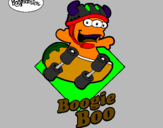 Disegno BoogieBoo pitturato su manu