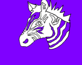 Disegno Zebra II pitturato su silvaiiiiiiiiiiiiiiiiiiii