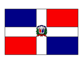Disegno Repubblica Dominicana pitturato su mimy