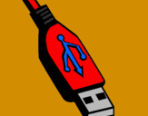 Disegno USB pitturato su gabriele