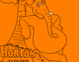 Disegno Horton pitturato su sara